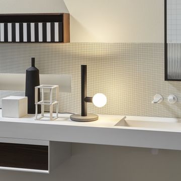 Apollo modern design lamp in lacquered brass by Antoniolupi - view 3