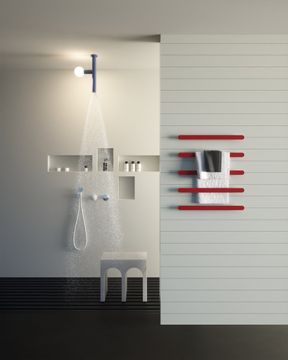 Rigo electric aluminum bathroom towel warmer by Antoniolupi - view 5