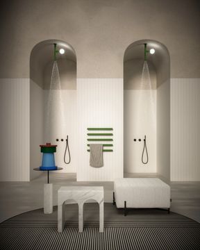 Rigo electric aluminum bathroom towel warmer by Antoniolupi - view 6