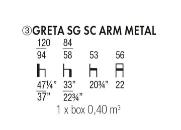 GRETA SG SC ARM METAL by Accento SRL - view 6