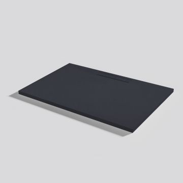 Shower tray Kos Slate Negro Rectangular 100x70 by Acquabella