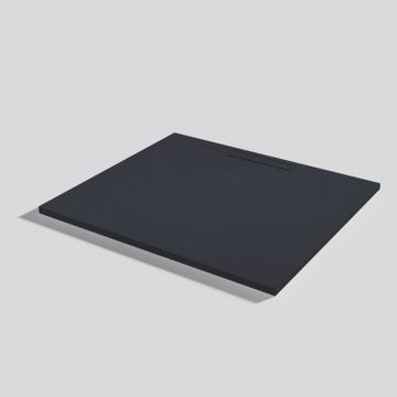 Shower tray Kos Slate Negro Rectangular 100x90 by Acquabella