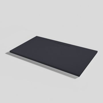 Shower tray Kos Slate Negro Rectangular 120x80 by Acquabella