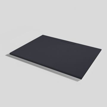 Shower tray Kos Slate Negro Rectangular 140x100 by Acquabella