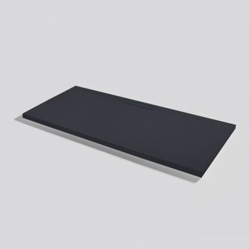 Shower tray Kos Slate Negro Rectangular 160x70 by Acquabella