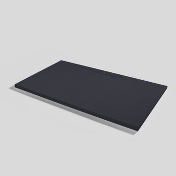 Shower tray Kos Slate Negro Rectangular 160x90 by Acquabella