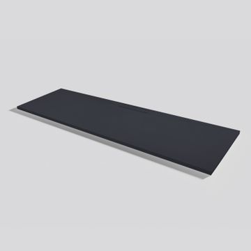 Shower tray Kos Slate Negro Rectangular 200x70 by Acquabella