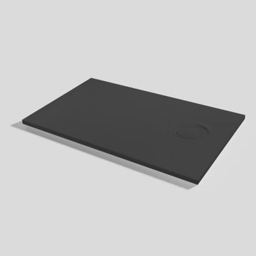 Acqua Zero Shower tray Ink Rectangular 140x90 by Acquabella
