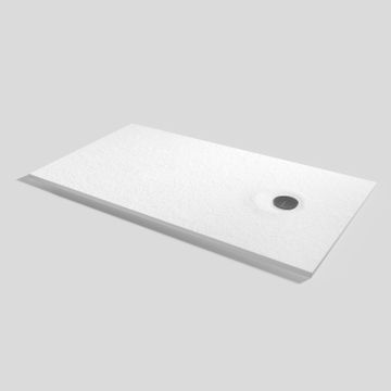 Livo Slate Shower tray Blanco Rectangular 180x100 by Acquabella