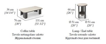 Perla Coffee / Lamp-end Tables by ADORA - view 2