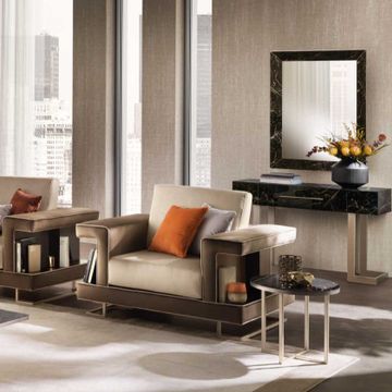Luce Dark console table / desk by ADORA - view 2