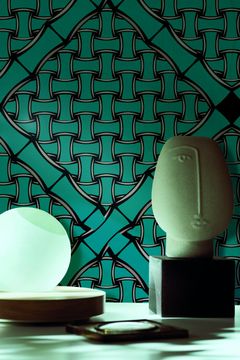 BAMBOO / Art. geometrico-Light blue by AGENA - view 2