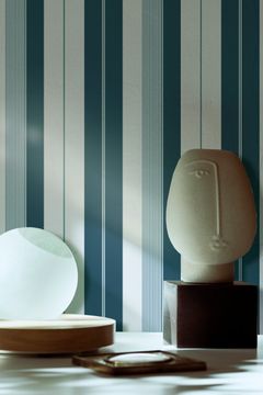 PALATINE / Art. righe inglesi-Navy blue by AGENA - view 3