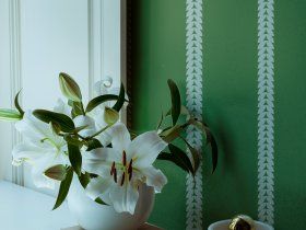 ISABELLA / Art. floreale geometrico-Baby blue by AGENA - view 4