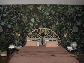 THE GLORIOUS GARDEN  / Art. floreale liberty-chocolate by AGENA - view 6