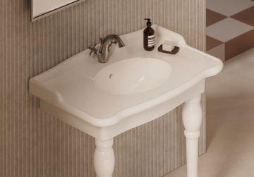 Boheme Washbasin Consolle 95 by Alice Ceramica