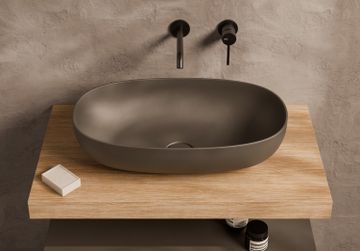Form washbasin Oval 60x35 h15 by Alice Ceramica