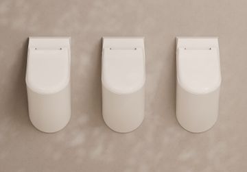 Form wall hung urinal by Alice Ceramica