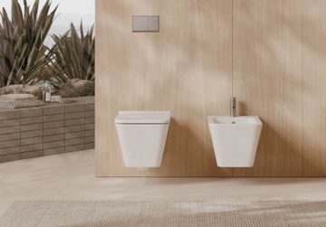 Hide Square wall hung bidet by Alice Ceramica