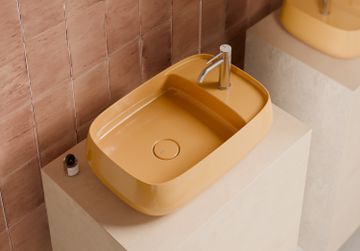 Nur washbasin 60x40 plan by Alice Ceramica