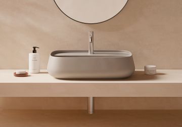 Nur washbasin 60x45 plan by Alice Ceramica