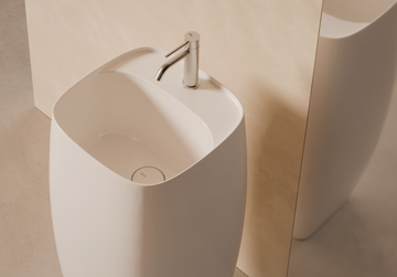 Nur washbasin Freestanding Plan by Alice Ceramica