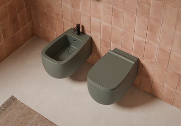 Nur bidet wall hung by Alice Ceramica