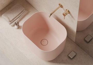 Unica Rectangular washbasin 50x40 h30 by Alice Ceramica