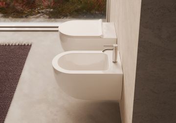 Unica wall hung WC 55 by Alice Ceramica