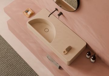 Lunaris washbasin 101x45 by Alice Ceramica