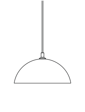 Half Dome Pendant 20" by Allied Maker - view 2