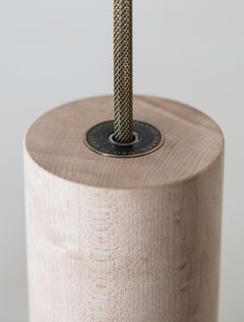 Wood Cylinder Pendant 08" by Allied Maker - view 8