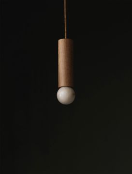 Wood Cylinder Pendant 08" by Allied Maker - view 9