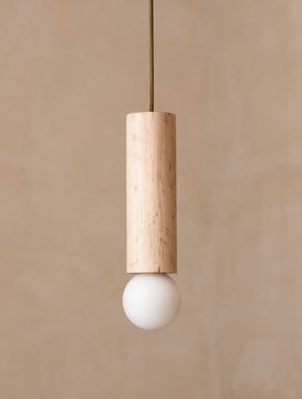 Wood Cylinder Pendant 08" by Allied Maker - view 6