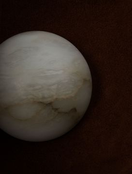 Alabaster Hemisphere 7.5" by Allied Maker - view 2