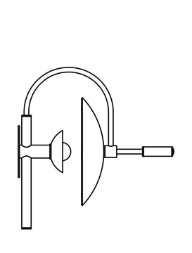 Aperture Sconce with Handle by Allied Maker - view 2