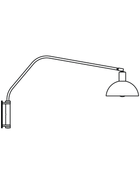 Crescent Wall Lamp 33" by Allied Maker - view 2