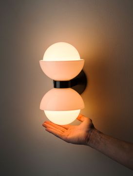 Glass Dual Dome Sconce by Allied Maker - view 4