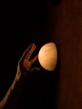 Alabaster Hemisphere 5" by Allied Maker - view 6