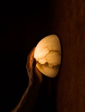 Alabaster Hemisphere 7.5" by Allied Maker - view 6