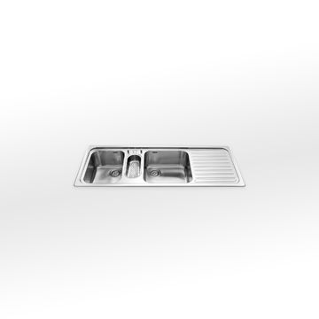 Kitchen Sink F 5134/2V1B1S | F 5134/1S1B2V by ALPES-INOX