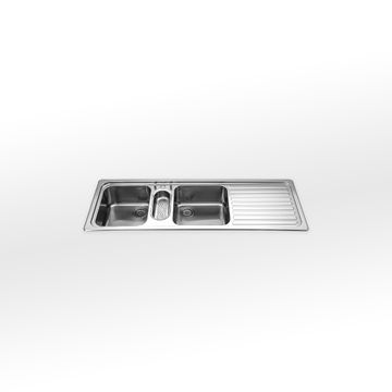 Kitchen Sink F 5149/2V1B1S | F 5149/1S1B2V by ALPES-INOX