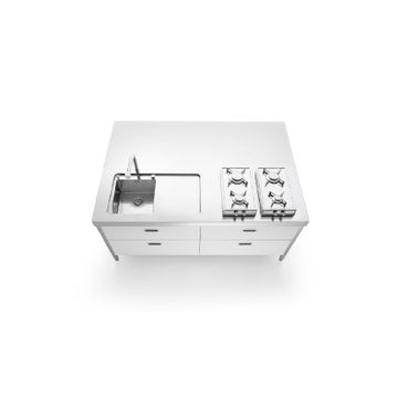Kitchen Sink I-LC190-C90+C90/1 by ALPES-INOX