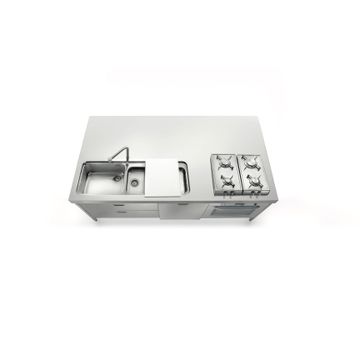 Kitchen Sink I-LC220-C90+L60+F60/1 by ALPES-INOX