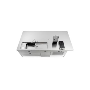 Kitchen Sink LC310-C120+L60+F90+snack/1 by ALPES-INOX