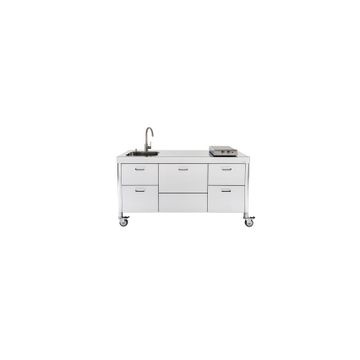 Kitchen Sink LC160-C45+L60+C45/1 by ALPES-INOX