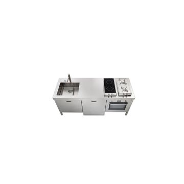 Kitchen Sink LC190-A60+L60+F60/1 by ALPES-INOX
