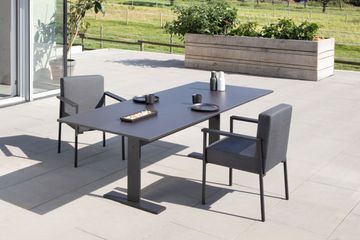 Aluminium/ceramic Garden table TEE by april furniture - view 2