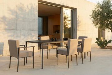 Outdoor Upholstered Chair with Armrest KLA by april furniture - view 4