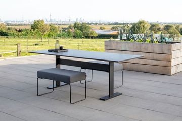 Aluminium/ceramic Garden table TEE by april furniture - view 3
